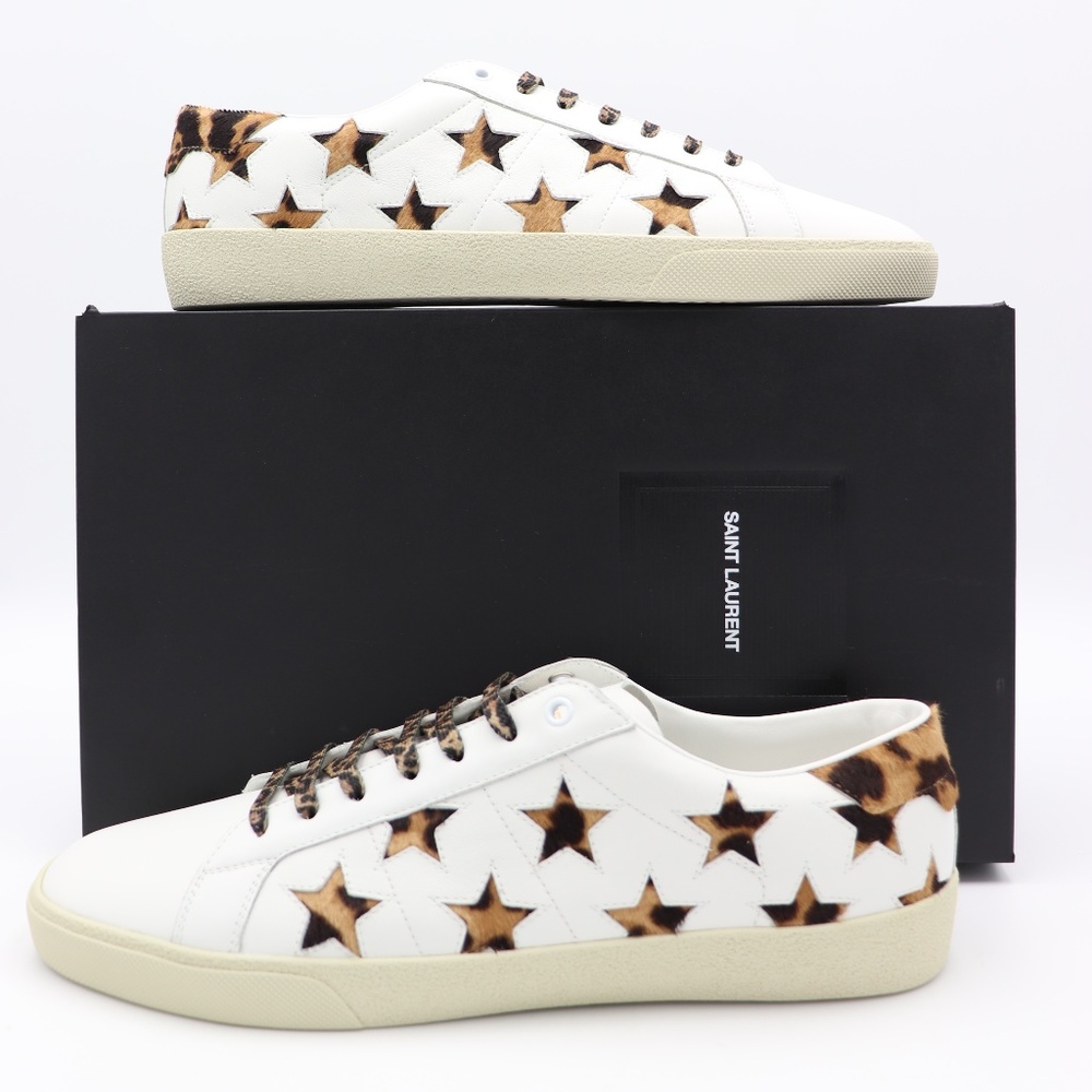 Saint Laurent Court Classic SL/06 Leopard Sneakers - Picture 1 of 8